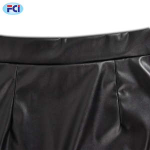 กระโปรงหนังพียูสำหรับผู้หญิง,กระโปรงยาวไม่เท่ากันมีระบายแนววินเทจกระโปรงหนังเทียมทรงดินสอสำหรับใส่ไปงานเลี้ยงกระโปรงเข้ารูปสีพื้นไซส์มินิสำหรับผู้หญิง - Product Image 6