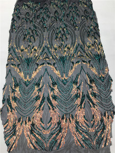 Özelleştirme geri dönüşümlü çift taraflı elastik moda sıkı elastik dantel Spandex pamuk kuşgözü dantel kumaş - Product Image 4