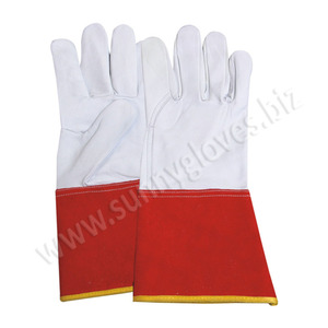 Guantes de soldadura de cuero de vaca, piel de cabra, tig, argón - Product Image 6