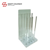Présentoir de golf personnalisé en acrylique transparent pour table, support pour putters, présentoirs pour supermarchés