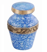 Petite urne commémorative pour bébé de style américain avec design personnalisable et intérieur en velours satiné pour crémation