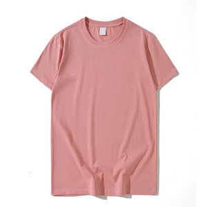 T-shirts d'été décontractés en coton à manches courtes pour hommes, design personnalisé, col rond, style de rue, motif solide, tissu jersey 220g. - Product Image 2