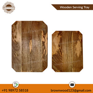 Bandeja para servir de madera de mango macizo, cuenco de madera rústico hecho a mano para el hogar, comedor, cocina, decoración, para ensaladas, frutas o aperitivos - Product Image 3