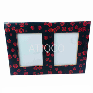 Chất lượng cao đôi cửa sổ bằng gỗ khung ảnh mới nhất Halloween in hình ảnh khung độc đáo cắt dán trang trí nội thất khung sơn mài - Product Image 4