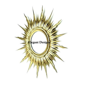 Super Fine Quality Handmade Designer <b>Gold</b> Metal Wall <b>Mirror</b> Unique Home Decorative <b>Mirror</b>-Fancy Wall <b>Mirror</b> Wholesale - Product Image 1