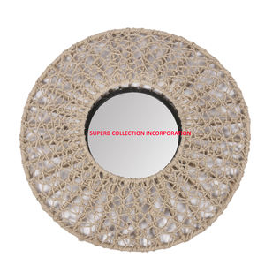 White <b>Decorative</b> <b>Wall</b> <b>Mirror</b> Set for Living Room <b>Wall</b> Handmade Home <b>Decorative</b> and Hotel Room Decoration on Hot Sale - Product Image 6