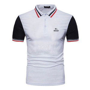 Polo de alta calidad para hombre, camiseta informal de Color sólido - Product Image 1