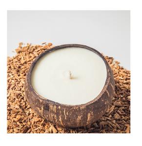 เทียนคริสต์มาสเทียนหอมฉลากส่วนตัวเสาเทียนกะลามะพร้าว - Product Image 1