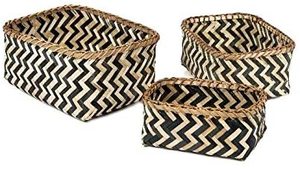 Cesta de almacenamiento tejida de bambú, respetuoso con el medio ambiente, para artículos - Product Image 2