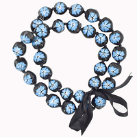 Collier hawaïen en forme de fleur pour femmes, accessoires de mode, classique, motif fleur, Logo peint à la main, Style de plage, nouvelle collection