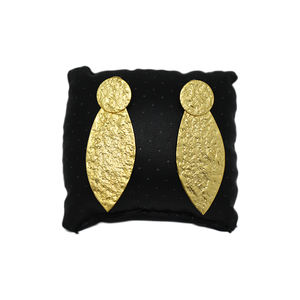 ต่างหูห่วงแบบติดหู ดีไซน์ดั้งเดิม สวยงามทันสมัย สีทองด้าน สำหรับเด็กผู้หญิงและสตรี - Product Image 1