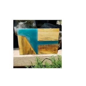 Plateau de service en bois et résine Table à manger Équipement de service commercial décoratif Fabriqué en Inde - Product Image 4