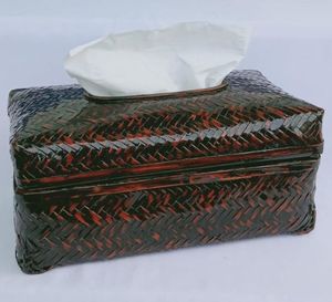 Vietnamita aceite pintado caja-caja de papel tisú de cestas de almacenamiento de - Product Image 1