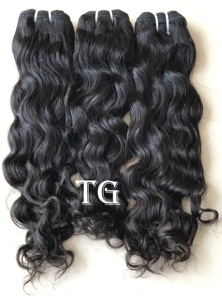 100% Raw brasileño cutícula alineada camboyano 10A extensiones de cabello indio suave 100% máquina trama virgen rizado extensiones naturales - Product Image 5