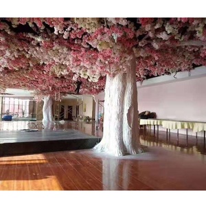 China supplier wholesale 320cm height large fiberglass double color <strong>cherry</strong> blossom large artificial <strong>cherry</strong> blossom tree plant - Product Image 1