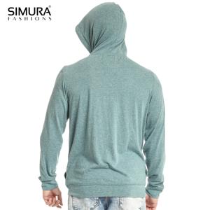 เสื้อฮู้ดดี้ผู้ชายผ้าเทอร์รี่ฟลีซแบบซิป มีกระเป๋า ทรงโอเวอร์ไซส์ แห้งเร็ว ดีไซน์ทันสมัย คุณภาพสูง รับผลิตตามสั่ง ราคาสมเหตุสมผล สำหรับร้านค้าออนไลน์ - Product Image 3
