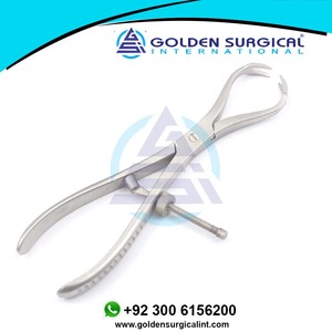 Patella Bone Holding Forceps 9.5" 2X2 PRONGS with Speed Lock Best Quality Reposition Reduction Orthopedic Instruments - Product Image 2