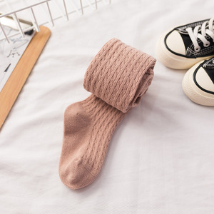 Bonyponi Pretty-<span class=keywords><strong>pantis</strong></span> de algodón peinado para niñas, medias de punto con Cable, para primavera y otoño, 3-8 años - Product Image 5