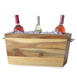 Seau à vin et à bière en bois en gros quantité en vrac de haute qualité fabriquée en Inde pour une utilisation intérieure et extérieure Accueil Hôtel Restaurant - Product Image 1