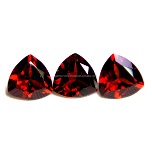Anillos colgantes de tamaño calibrado de granate rojo Natural con forma de trillón, pendientes que hacen piedras preciosas sueltas, calidad 3A, granate rojo de Mozambique - Product Image 3