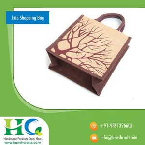 ถุงปอกระเจาแบบย่อยสลายได้ทำด้วยมือพร้อมซิปและที่จับถุงช้อปปิ้งอเนกประสงค์แบบนำกลับมาใช้ใหม่ได้ดีไซน์ใหม่สำหรับโปรโมชั่น - Product Image 2