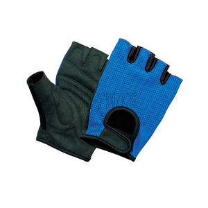 Gants de paume en cuir synthétique sans doigts Gym Fitness Training Gants de cyclisme - Product Image 5