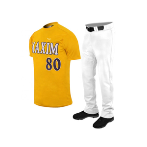 Faites votre propre logo pas cher prix Best-seller uniforme de baseball Prix compétitif Fabriqué en usine Premium qualité uniforme pour hommes - Product Image 2