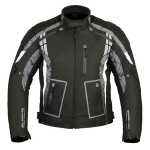 Nuevo diseño profesional chaqueta de carreras de motos hombres gris negro invierno textil equipo de seguridad a prueba de viento transpirable de talla grande personalizado - Product Image 3