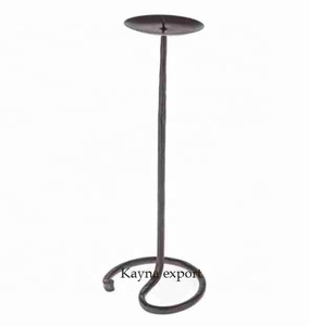 Bougeoir décoratif en métal de couleur noire bougeoirs abordables pour bougeoirs en vrac sur mesure pour décors - Product Image 1