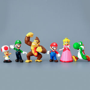 Figuras de Acción de <span class=keywords><strong>Mario</strong></span> <span class=keywords><strong>Bros</strong></span> al por Mayor, Miniatura Real de 2.5 Pulgadas (3-8 cm), Juego de 6 Piezas de PVC - Product Image 6