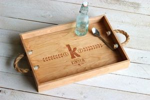 ขายส่งจัดอาหารกรณีถาดเสิร์ฟไม้ - Product Image 4