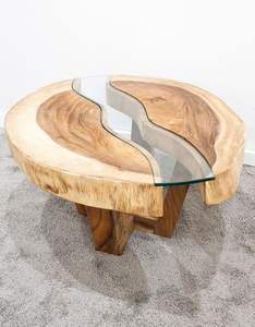 Mesa de madera sólida de estilo tradicional Suar para uso en el hogar, oficina, comedor, hotel - Product Image 1