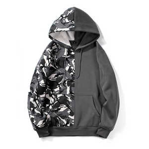 <b>Men's</b> Camouflage Hoodie Regular Fit Cotton French Terry Casual Hooded Sweatshirt With Pocket Autumn Style - Product Image 5