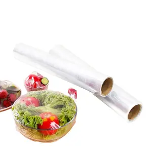 Wholesale 12mic*50cm*6kg Customized disposable food-contact PVC PE cling film wrap stretch