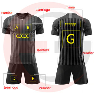 Ensemble d'équipe de football avec Logo imprimé personnalisé, bon marché, uniforme de sport - Product Image 6