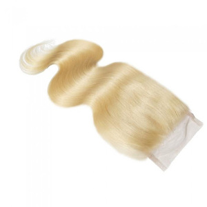 Cheveux humains indiens vierges Remy, en vrac doux, style vague naturelle, double trame, dentelle blonde décolorée, tissage brut simple dessiné - Product Image 6