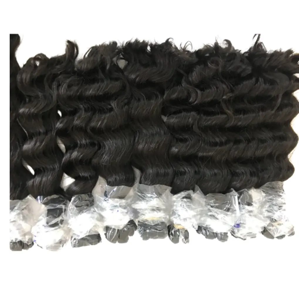Wholesale virgin cuticle aligned human hair weave wavy human hair bundles with high quality human hair extensions