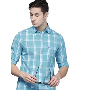 Groothandel Plaid Shirts Voor Mannen Controleren Shirts Button Up Shirts Slim Fit Flanel