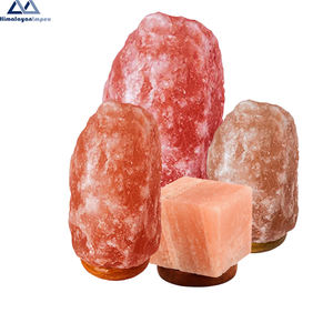 Lámpara de sal rosa del Himalaya al por mayor de alta calidad con base de madera pura y natural para hoteles para el cuidado de la salud - Product Image 5