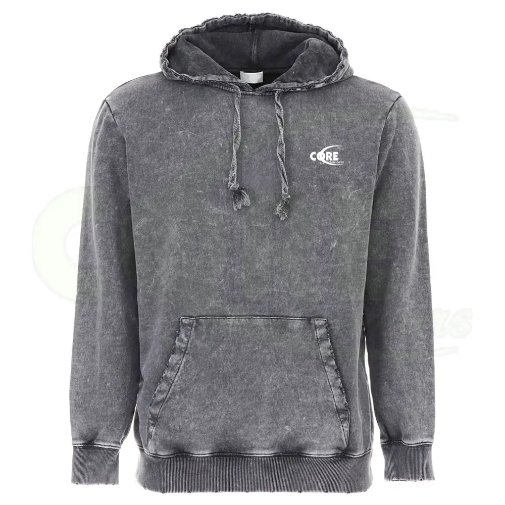 Fashion Acid Wash Günstiger Preis Hoodie Anti Pilling Atmungsaktive gekämmte Bio-Baumwolle Sweatshirts Stone Washed Tie & Dye Polish