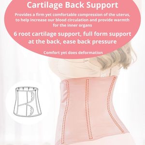 Top Pick 2-in-1 Woman's Belly Binder Pelvic Girdle Lightweight Breathable Satin Material Golden Lace Decorated Bra Quick Firm - Product Image 5