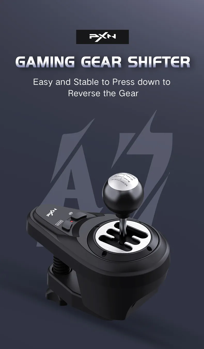 PXN V10 cablato 900 grado forza Feedback vibrazione gioco volante con pedali e cambio per PC, PS4, serie Xbox