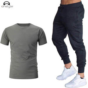 Ropa de fitness Conjuntos deportivos para hombres Sudadera con capucha rosa de algodón de manga larga con chándal joggers - Product Image 3