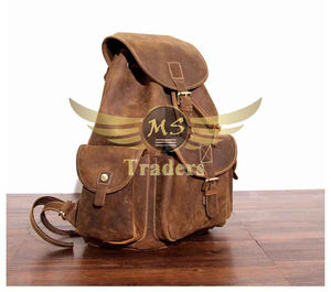 Mochila de equipaje de lujo, bolso de cartera, recién llegado, Vintage, Caballo loco, cuero genuino, hombro unisex, mochila de senderismo al aire libre - Product Image 4