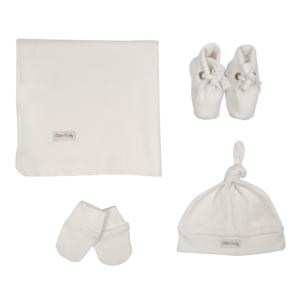 Chapeau tricoté en coton pour bébé garçon et fille certifié jaune, couvre-chef à nœud printemps, enveloppes, mitaines, bottes - Product Image 3