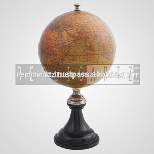 Globe terrestre vintage pour décoration de bureau |   Ornement de table haut de gamme avec carte antique, idéal pour la maison, le bureau, la bibliothèque, cadeau éducatif, pièce d'appoint - Product Image 5
