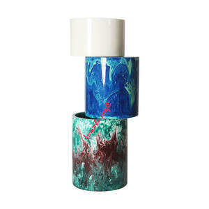 Handmade <b>Resin</b> Flower <b>Vase</b> for Home Decor Custom Colors Available for Diwali Festivities - Product Image 5