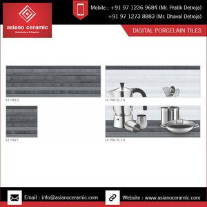2022 Diseño Acabado metálico Superficie antideslizante Aspecto de madera Azulejos de porcelana 250x750mm Para Reselling. - Product Image 4