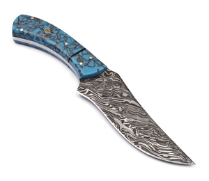 ZR1497มีดเหล็กดามัสกัสแบบกำหนดเองสำหรับการล่าสัตว์กลางแจ้งอุตสาหกรรมและตั้งแคมป์ใช้มือจับไม้เพื่อความปลอดภัย - Product Image 1