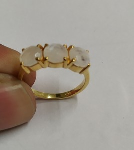 925 Sterling Silver Gemstone <b>Rings</b> <b>Large</b> Cabochon Design - Product Image 1